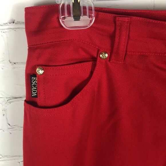 Escada Straight leg Light Denim Pant sz 40eu 9.5us - Picture 4 of 8